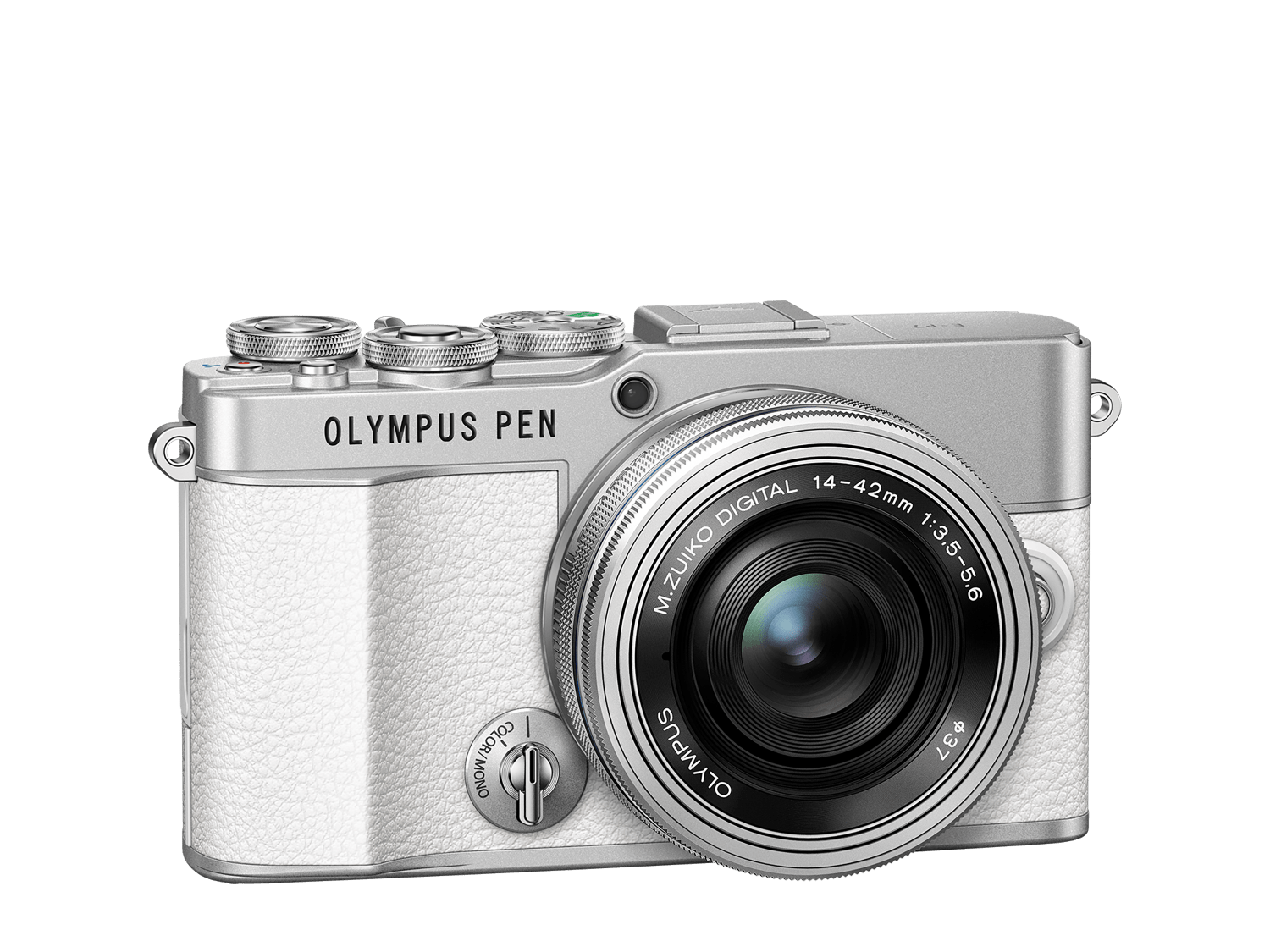 Olympus Pen E-P7 14-42mm EZ Lens Kit (White/Silver)
