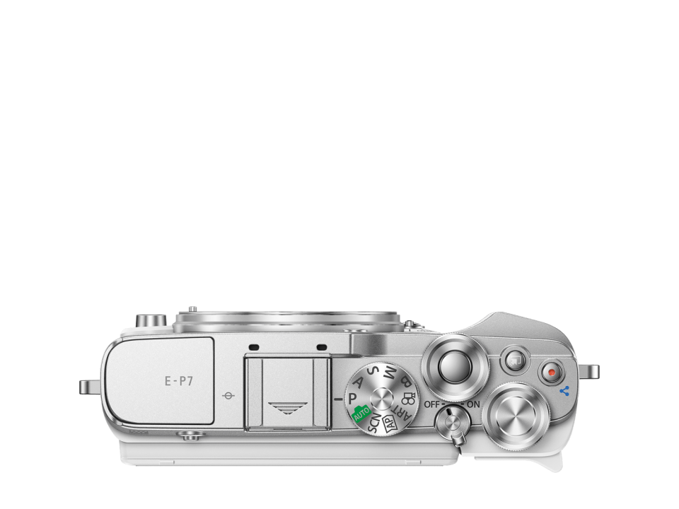 Olympus Pen E-P7 14-42mm EZ Lens Kit (White/Silver)