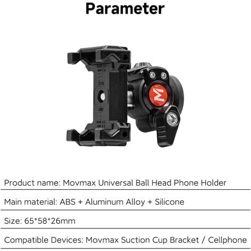 Movmax Blade Universal Ball Head Phone Holder