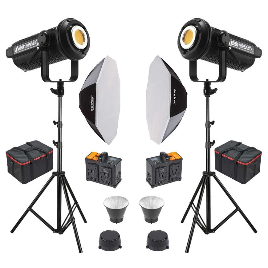 GDX LV-700C-II 2'li Full Set (95 cm Bowens Octagon Softbox + 260 cm Kalın Işık Ayağı)