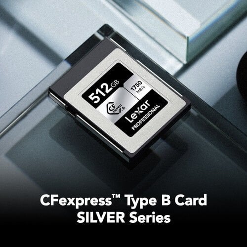 Lexar 512GB Professional CFexpress Type B Card SILVER Serisi