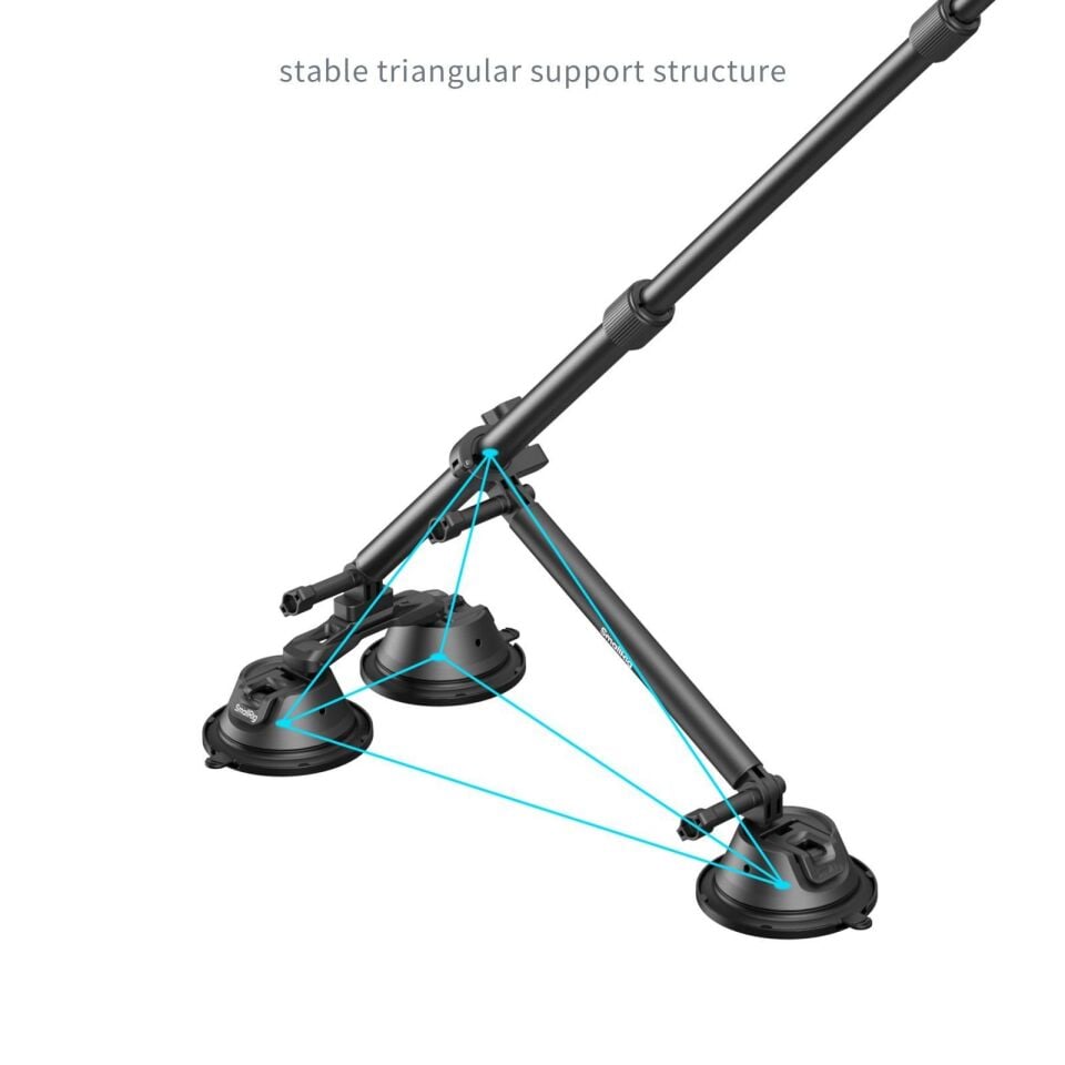 SmallRig 4380 Insta360 X3 X4 X5 Ve Aksiyon Kameralar İçin  Vakumlu Araç Montaj Seti