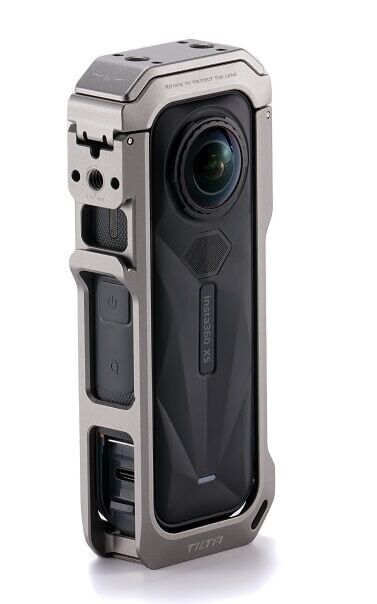 Tilta TA-T90-FCC-TG Insta360 X5 için Tam Kamera Kafesi – Titanyum Gri