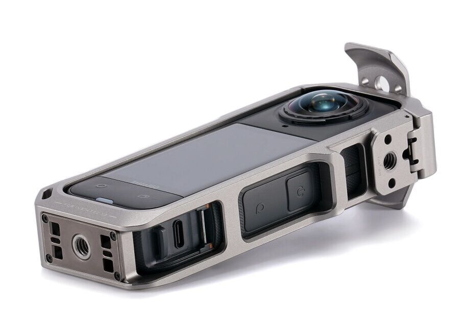 Tilta TA-T90-FCC-TG Insta360 X5 için Tam Kamera Kafesi – Titanyum Gri