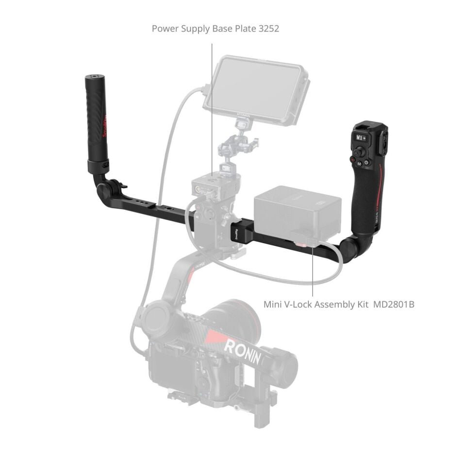 SmallRig 4327  DJI RS Serisi için Odak Kontrolü Çift Tutamağı
