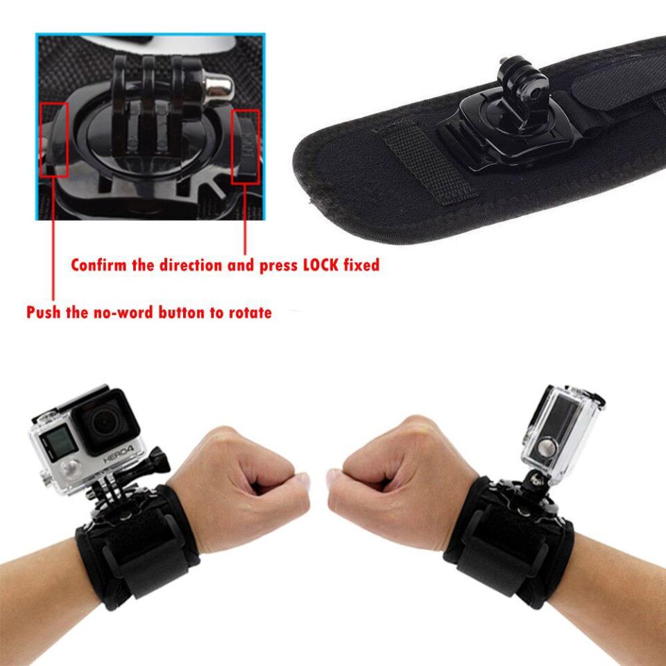 Aksiyon Kamera 360 Derece Dönebilen Bileklik