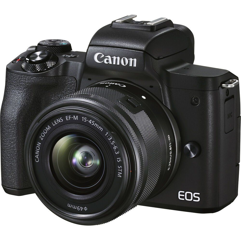 Canon EOS M50 Mark II 15-45mm IS STM Aynasız Dijital Fotoğraf Makinesi