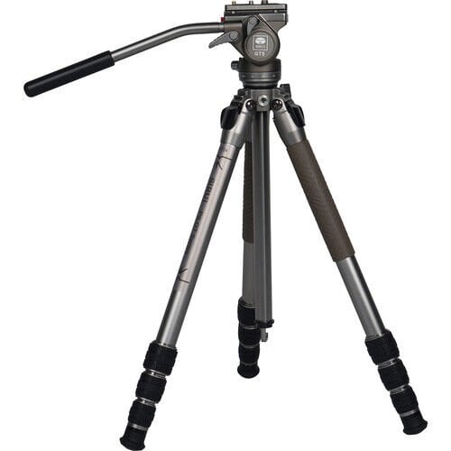 Sirui GT04+GT5 Pilot Series Video Tripod Kiti (Metalik Gri)