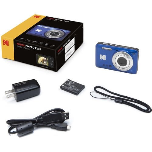 Kodak Pixpro FZ55 Dijital Fotoğraf Makinesi (Mavi)