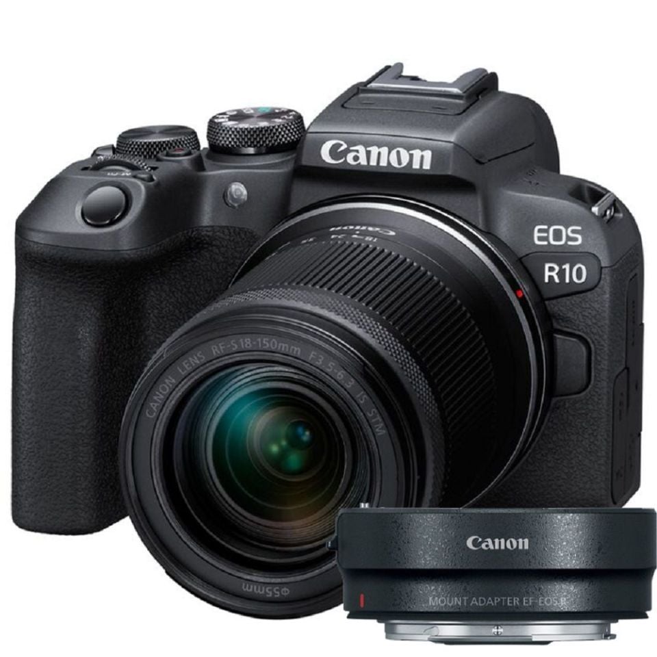 Canon EOS R10 + 18-150mm Lens + Mount Adaptörlü Aynasız Fotoğraf Makinesi