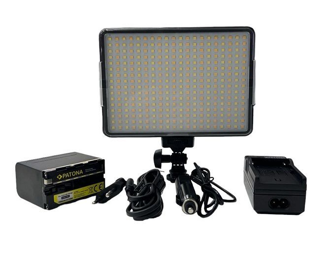 Patona 4295 LED-320A Bicolor Video Işığı (Patona F970 Pil İle)