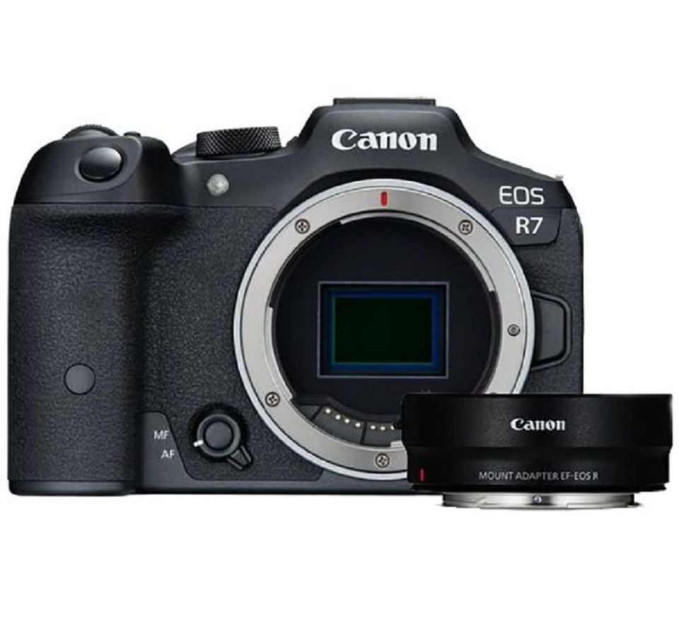 Canon EOS R7 Body + EF-EOS R Adaptör Aynasız Fotoğraf Makinesi