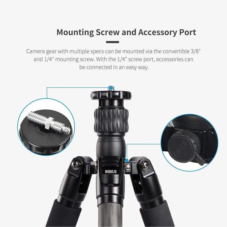 Sirui MT-2204+MT‑20 Carbon Fiber Tripod Kiti