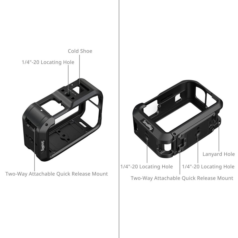 SmallRig 5887 DJI Osmo Action 6 (Gelişmiş Sürüm) için Kafes