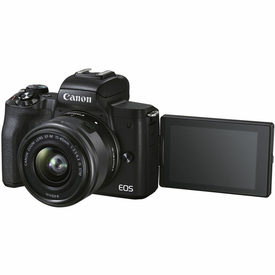 Canon EOS M50 Mark II 15-45mm + 55-200mm IS STM Lensli Kit