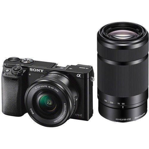 Sony A6000 + 16-50mm + 55-210mm Lensli Aynasız Dijital Fotoğraf Makinesi