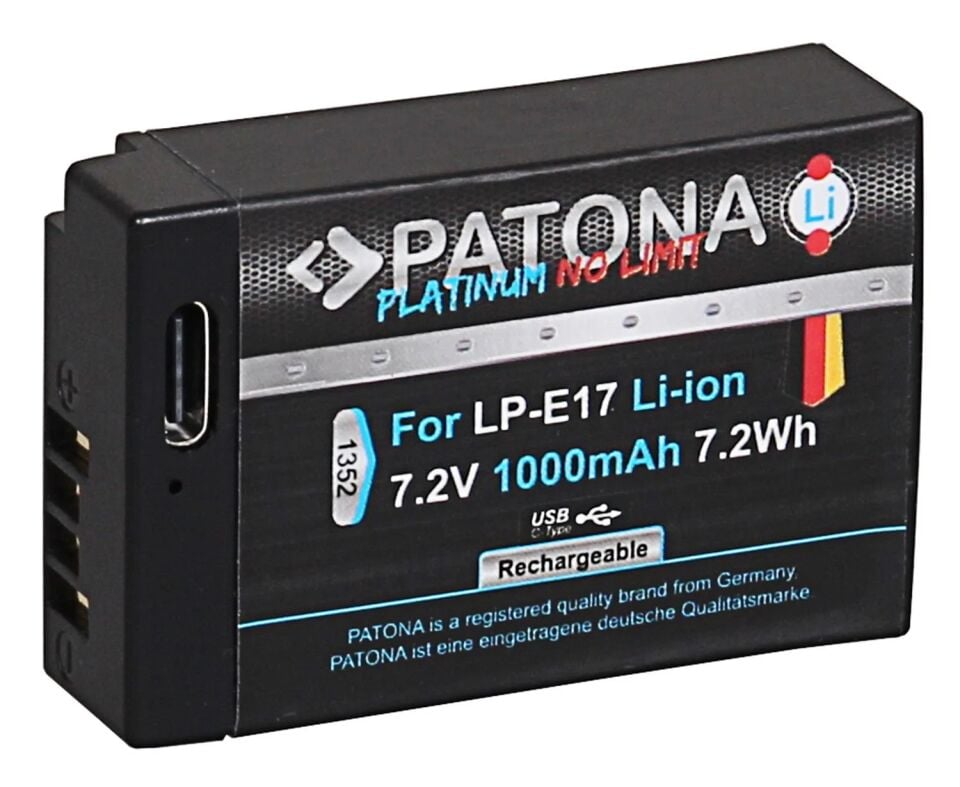Patona LP-E17 USB-C Girişli Platinum Seri Batarya