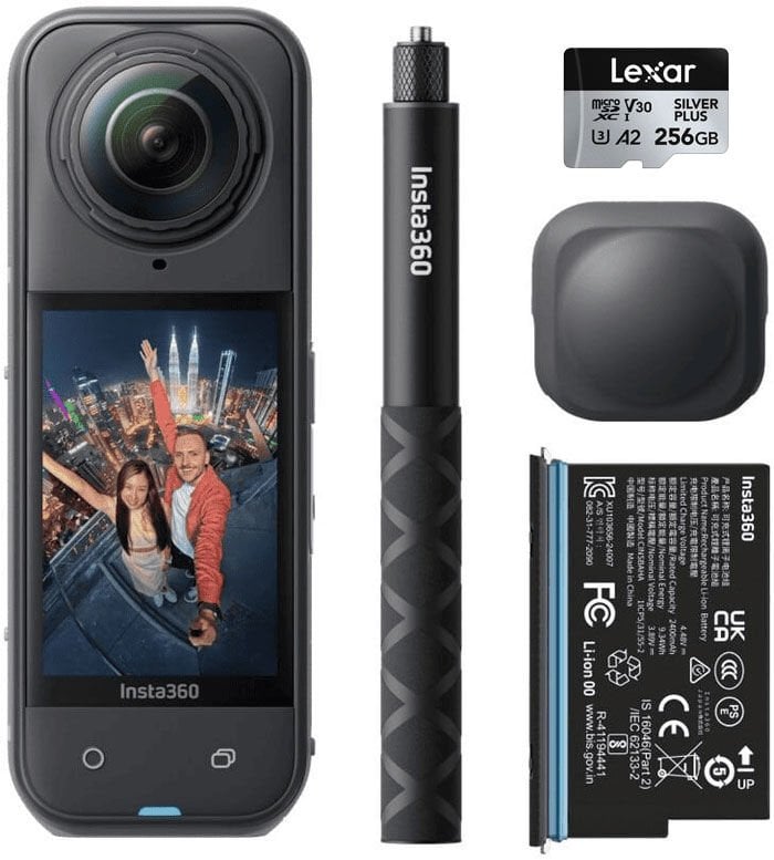 Insta360 X5 Starter Bundle + Lexar 256GB MicroSD Hafıza Kartı