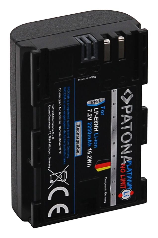 Patona Platinum Canon LP-E6NH USB-C Batarya