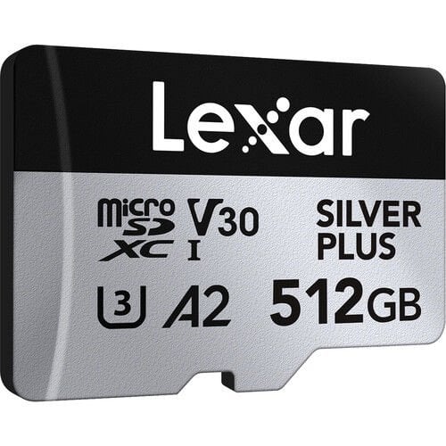 Lexar 512GB Professional SILVER PLUS UHS-I microSDXC Hafıza Kartı SD Adaptörlü