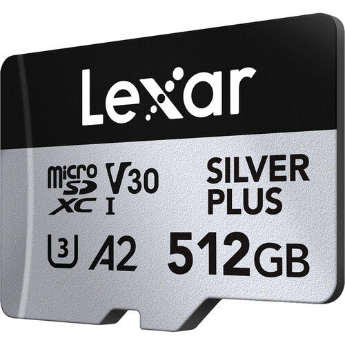 Lexar 512GB Professional SILVER PLUS UHS-I microSDXC Hafıza Kartı SD Adaptörlü