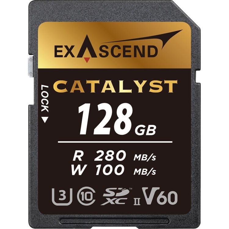 Exascend Catalyst 128GB UHS-II SD V60 Hafıza Kartı
