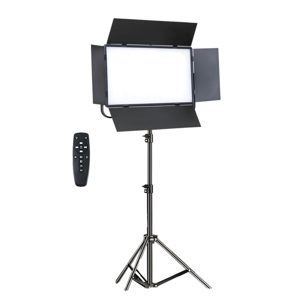 GDX P500C Bicolor Profesyonel Tekli 300W LED Panel Video ve Fotoğraf Stüdyo Işık Seti