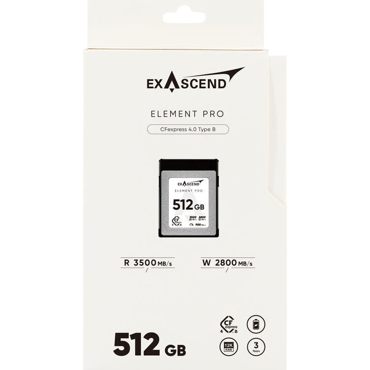 Exascend 512GB Element Pro CFexpress 4.0 Type B Hafıza Kartı