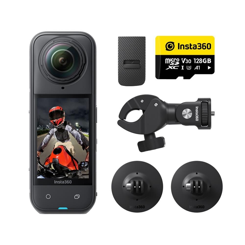 Insta360 X5 Motorcycle Bundle (128GB Hafıza Kartı Dahil)