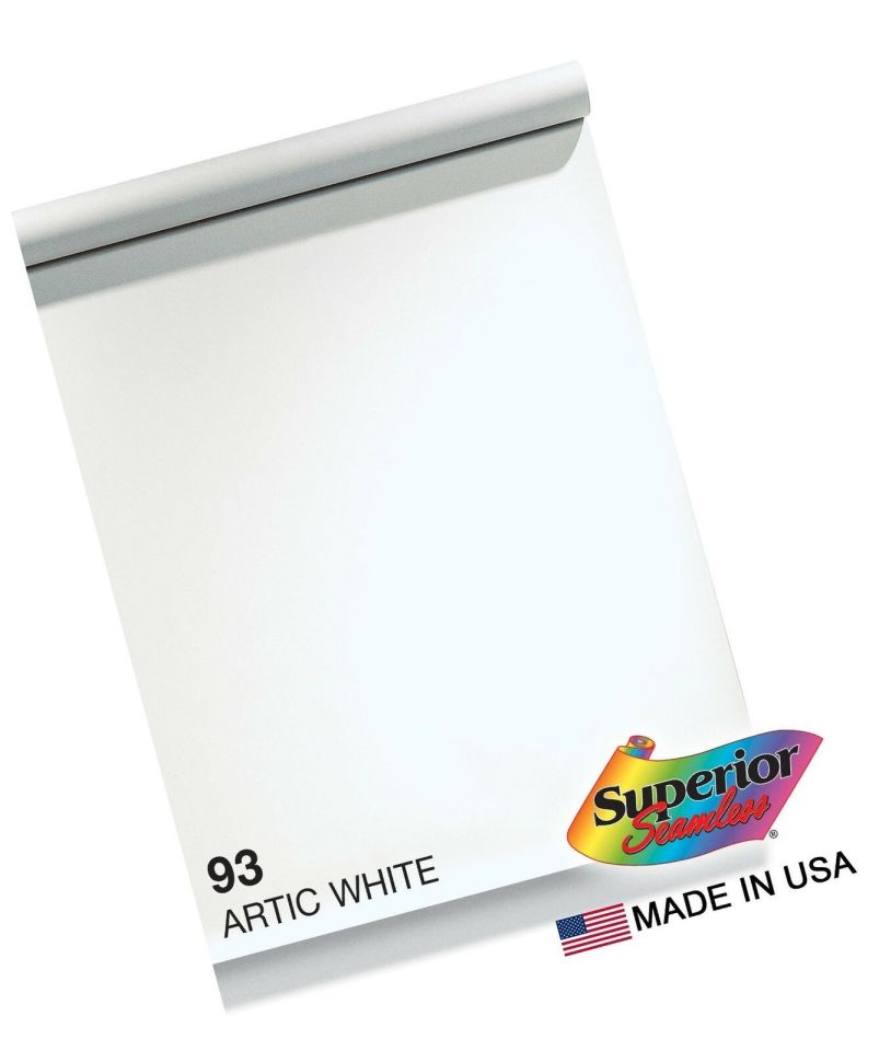 Superior 2.72x11m Arctic White (Beyaz) Fon Kağıdı
