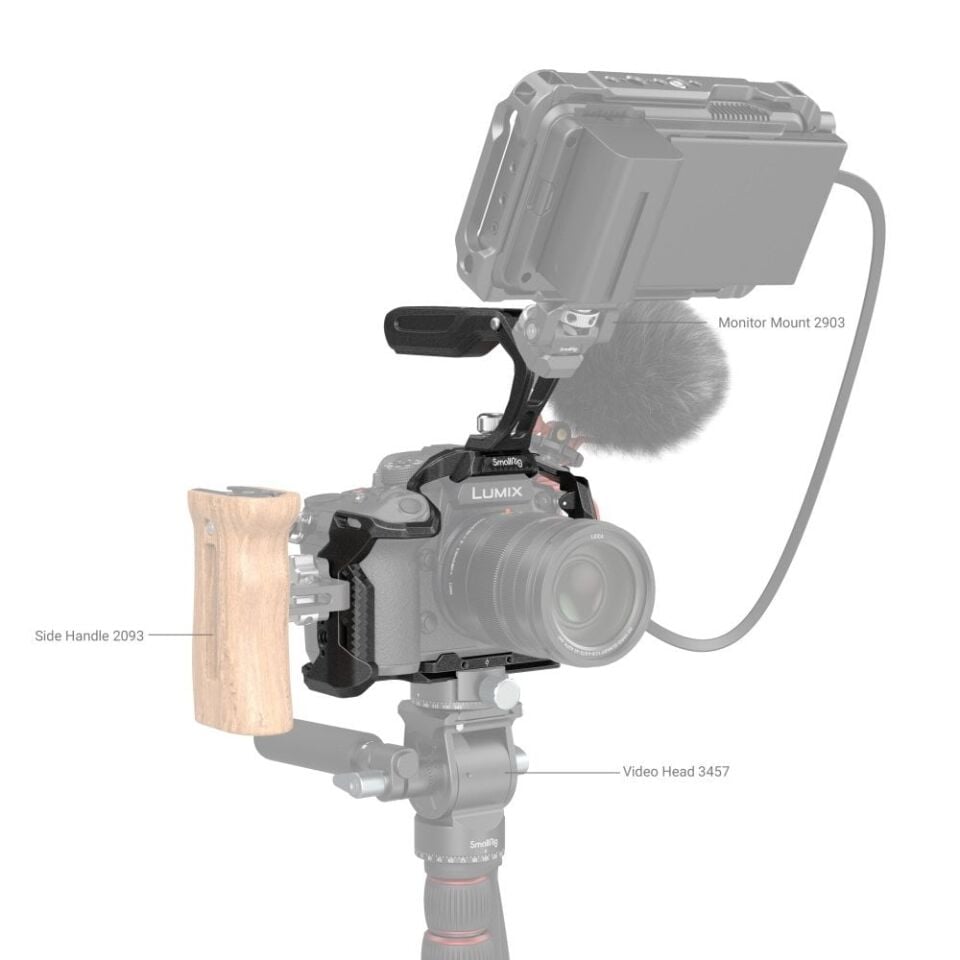 SmallRig 3441 Panasonic LUMIX GH6 / GH7 için “Black Mamba” Serisi Kamera Kafes Kiti