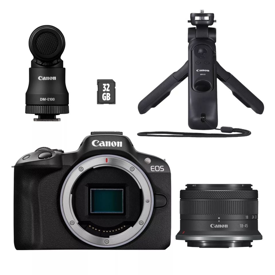 Canon EOS R50 Content Creator Kit ( 32GB SD Kart Dahil )