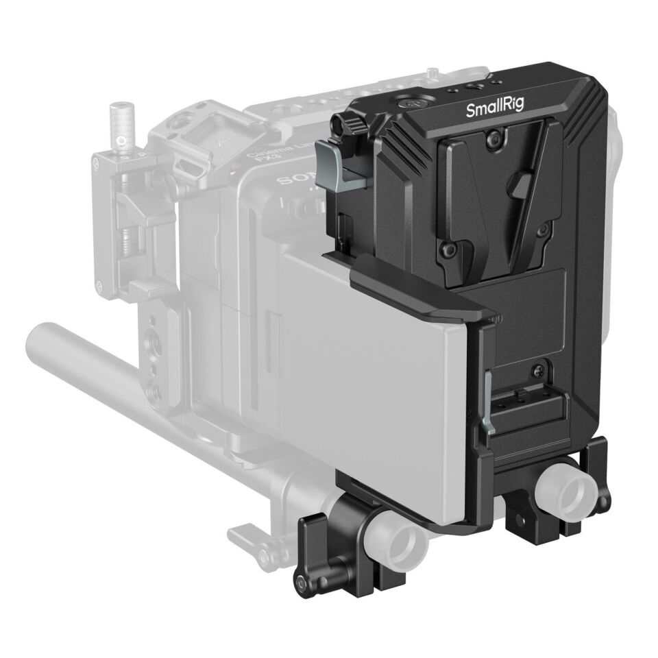 SmallRig 5226 V-Mount Pil Montaj Plakası Kiti 15 mm LWS Rob Borulu