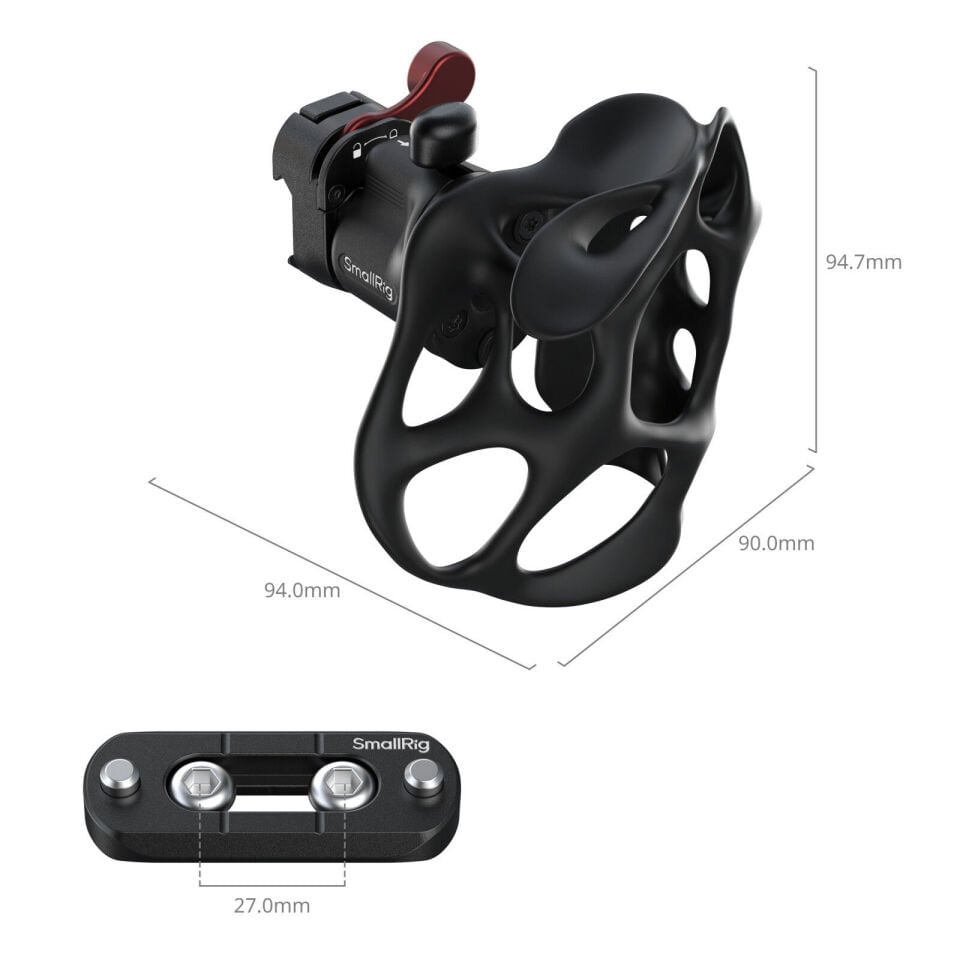 SmallRig 5243 ImageGrip'' Serisi NATO Kelepçeli Sıvı Tutma Kolu (Sağ Taraf)