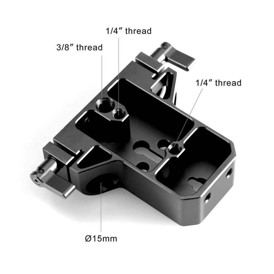 SmallRig 1674 Çift 15mm Taban Plakası