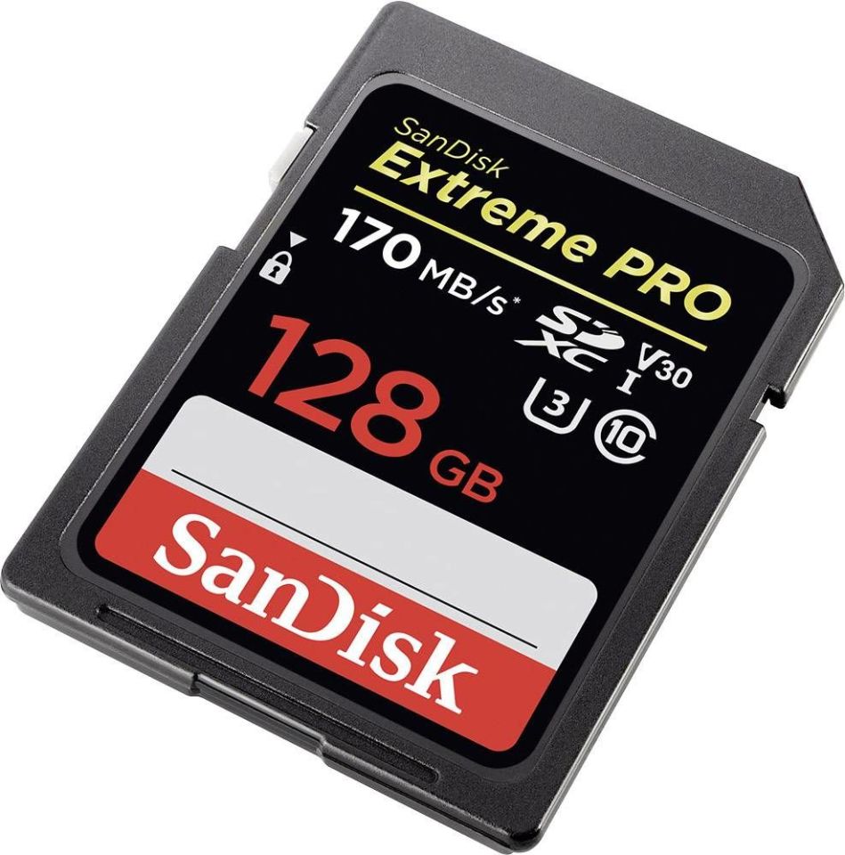 SanDisk SD 128GB Extreme Pro 170Mb/s C10 SDXC Hafıza Kartı
