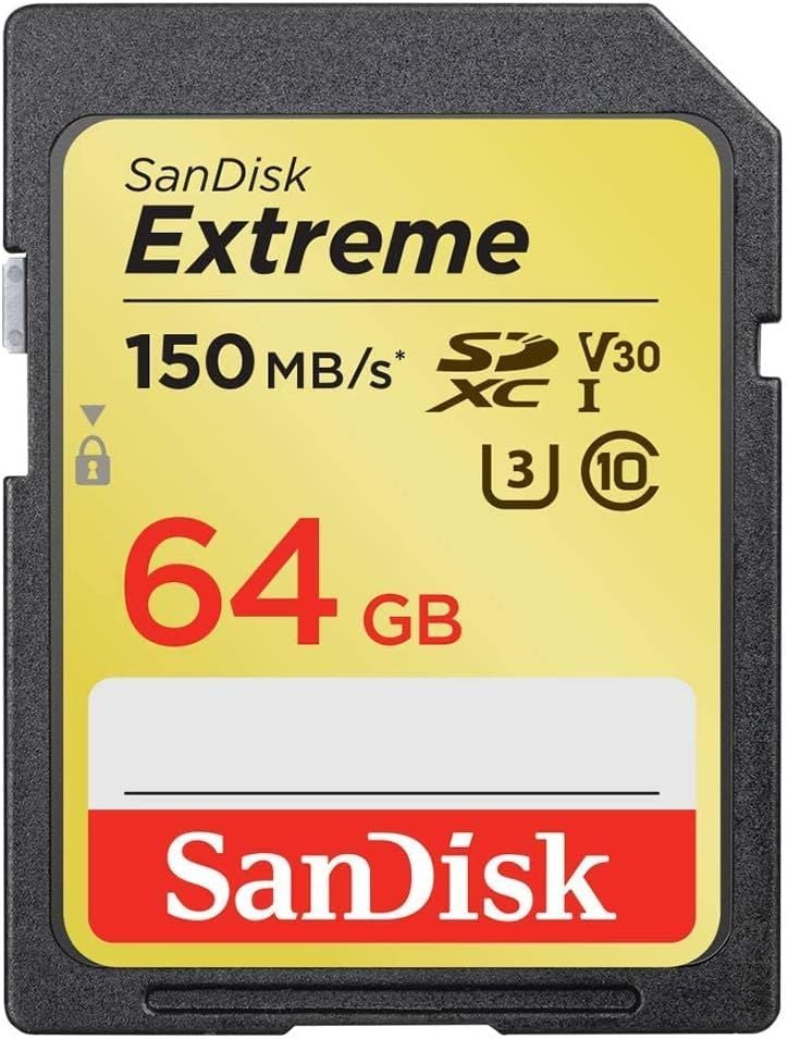 SanDisk SD 64GB Extreme 150Mb/s C10 SDXC Hafıza Kartı