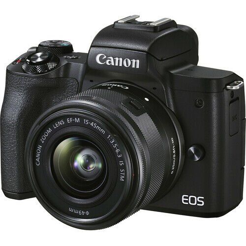 Canon EOS M50 Mark II 15-45mm + 55-200mm IS STM Lensli Kit Hediye Paketi