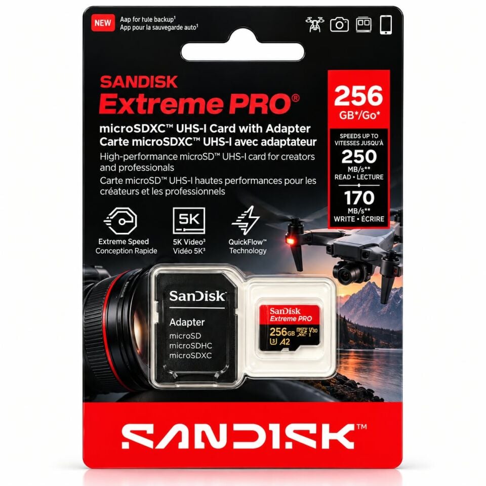 Sandisk Extreme Pro MicroSD 256Gb 250/170mbs Hafıza Kartı