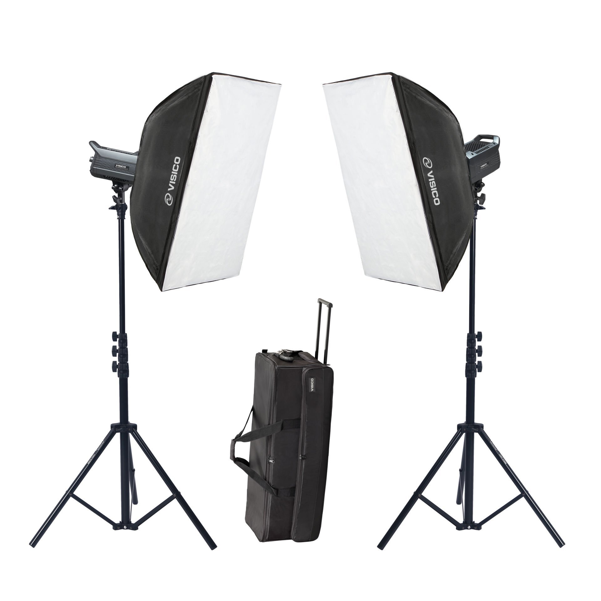 Visico Led-200ST 2’li Video Led Işık Seti (200W)