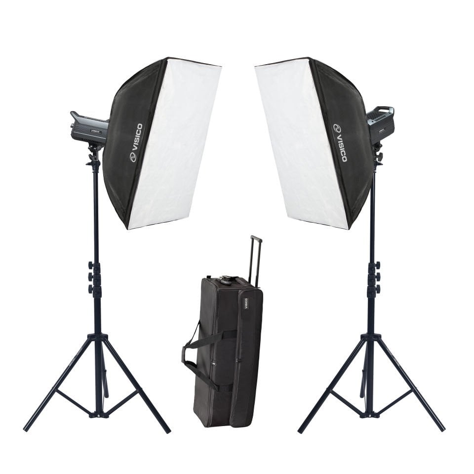 Visico Led-200ST 2’li Video Led Işık Seti (200W)