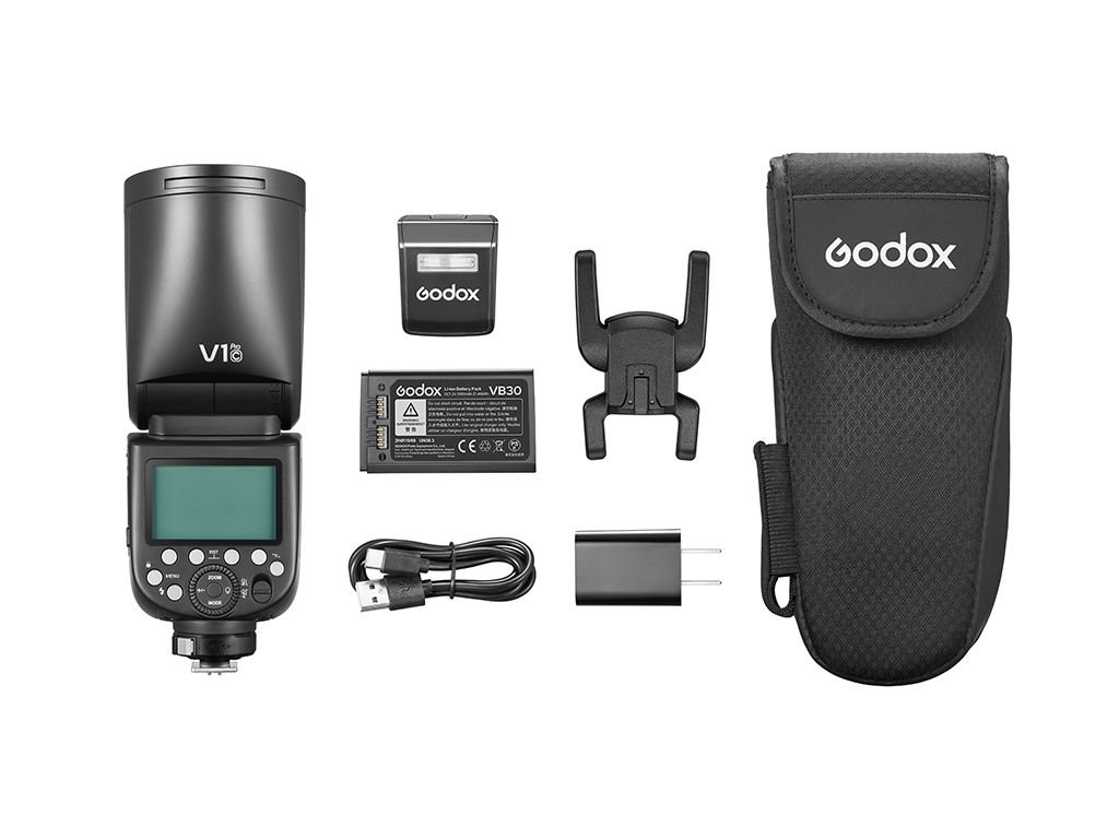 Godox V1Pro Canon Uyumlu Yuvarlak Kafa Flaş