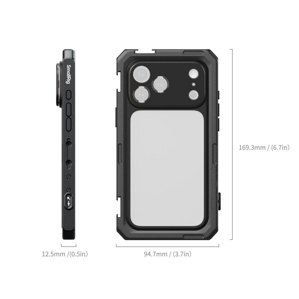 SmallRig 5545 iPhone 17 Pro için Mobil Video Kafesi (Temel Sürüm)