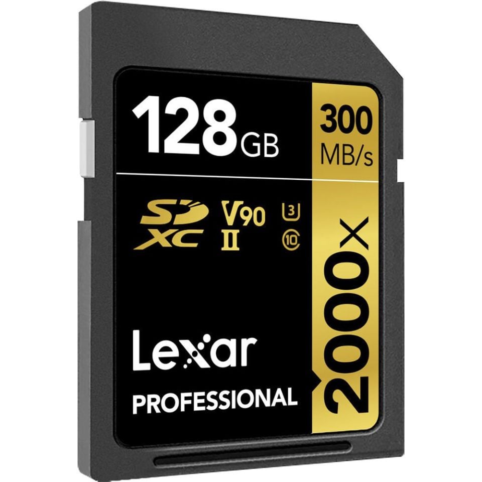 Lexar SD 128GB 2000X SDXC UHS-II V90 Hafıza Kartı