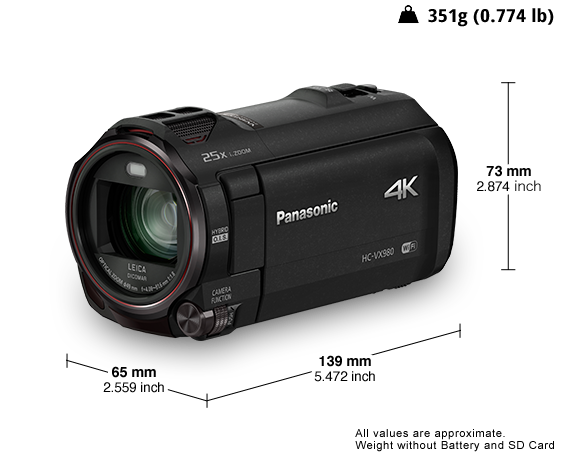 Panasonic HC-VX980 4K Ultra HD Video Kamera