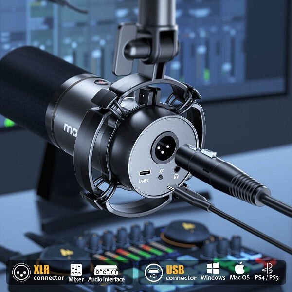 Maono PD200X USB/XLR Dinamik Mikrofon (Siyah)