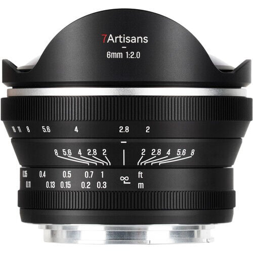 7Artisans 6mm F2.0 Canon (EOS-R Mount) MF APS-C Lens
