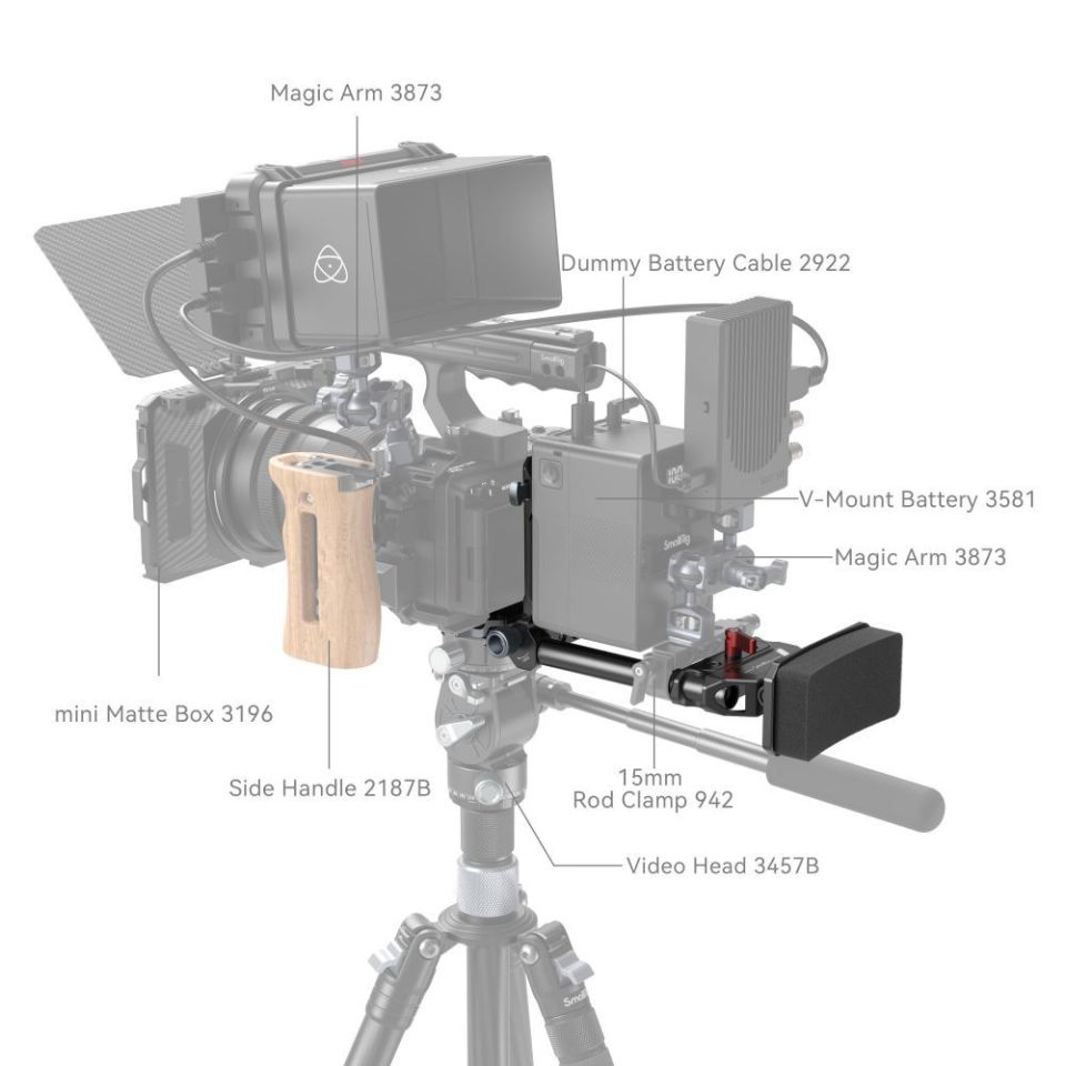 SmallRig 4063 Kompakt V-Mount Plaka Sistemi
