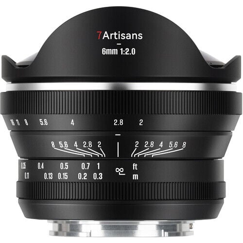 7Artisans 6mm F2.0 Sony (E Mount) MF APS-C Lens