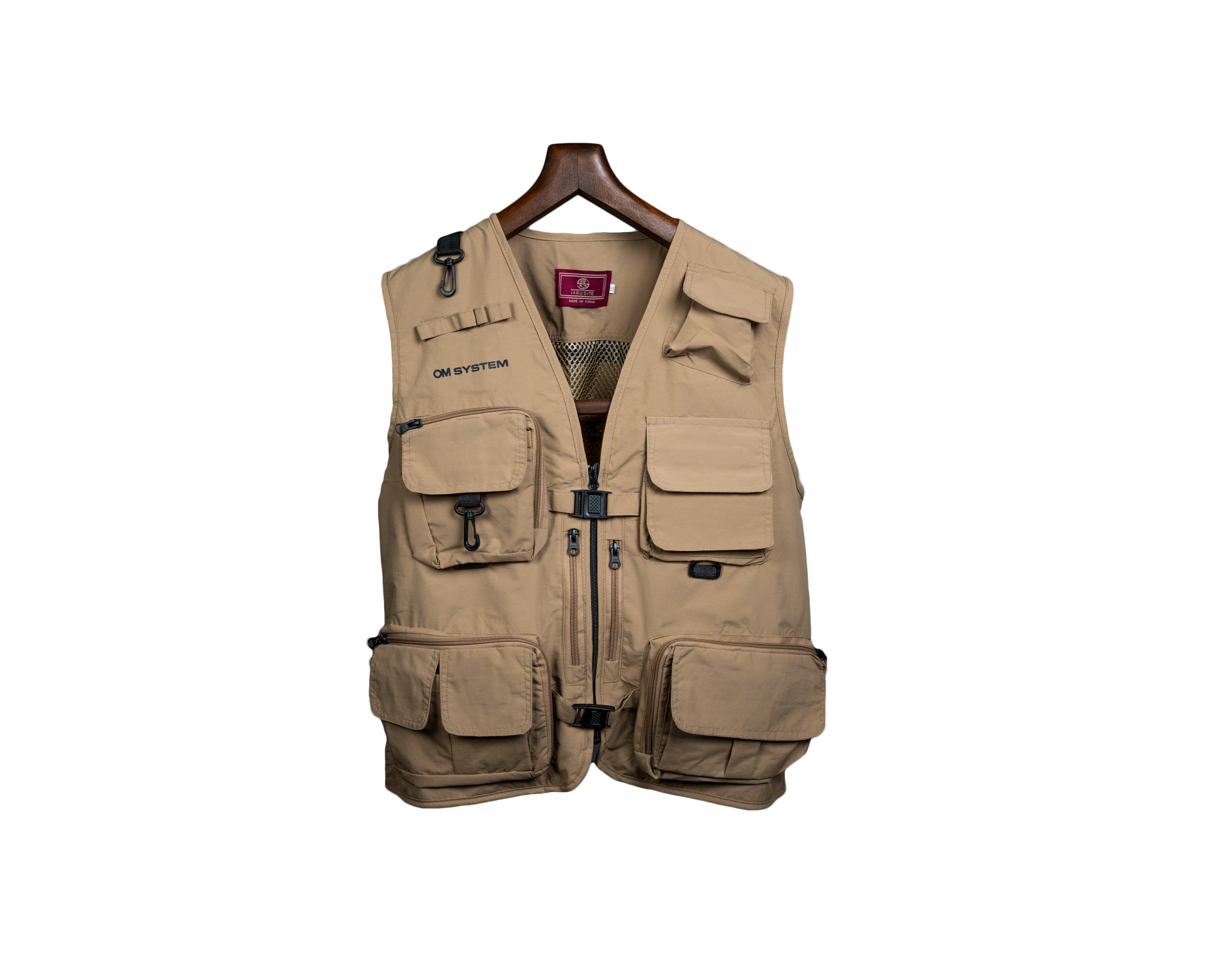 Om System Staright Fotoğraf Yeleği Bej Xxl